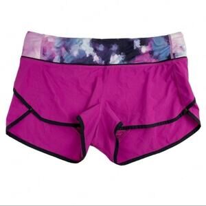 Lululemon Speed Short Raspberry Blooming Pixie Running Athletic Active Shorts 8